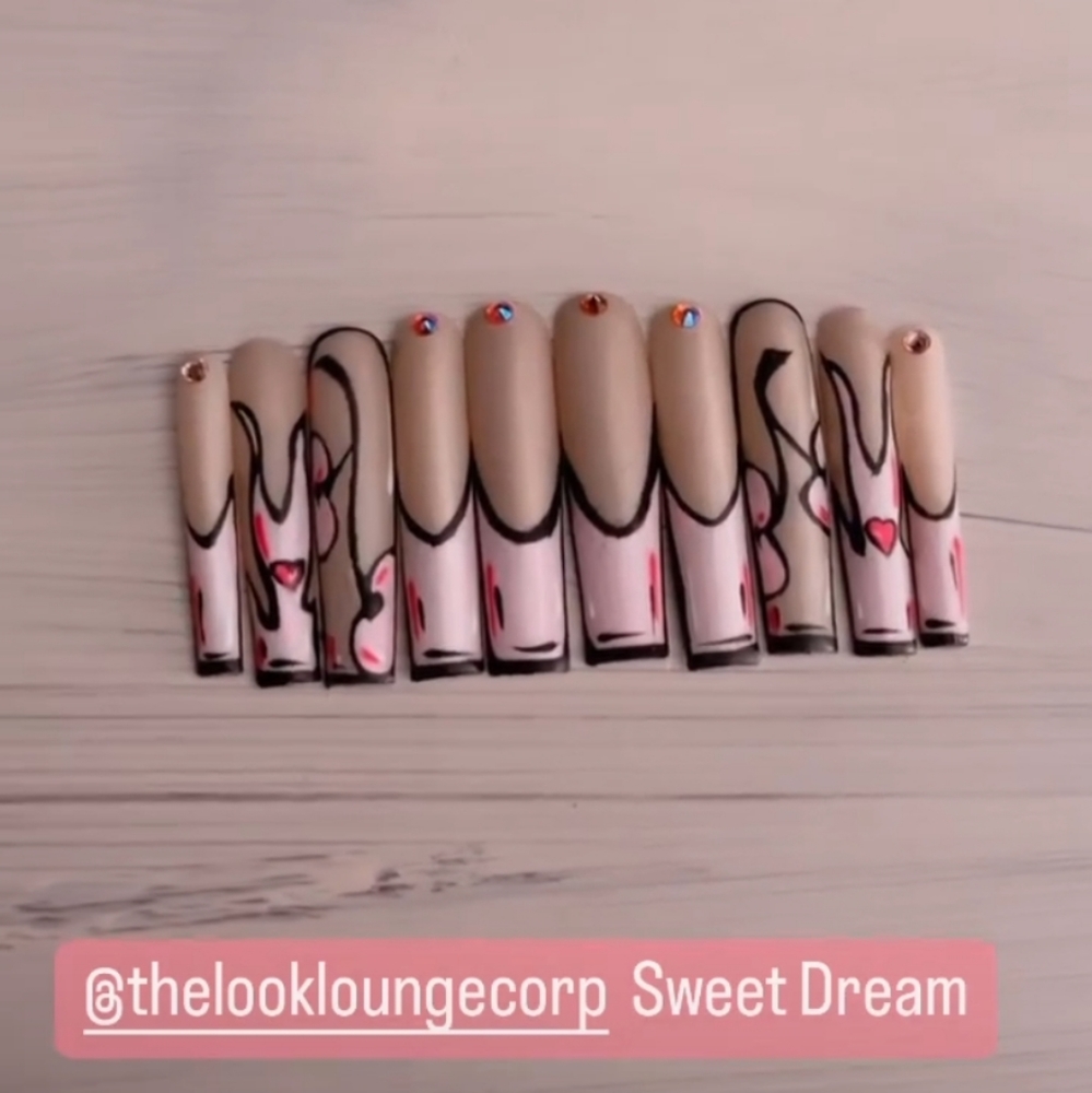 Valentines Day Press on nails